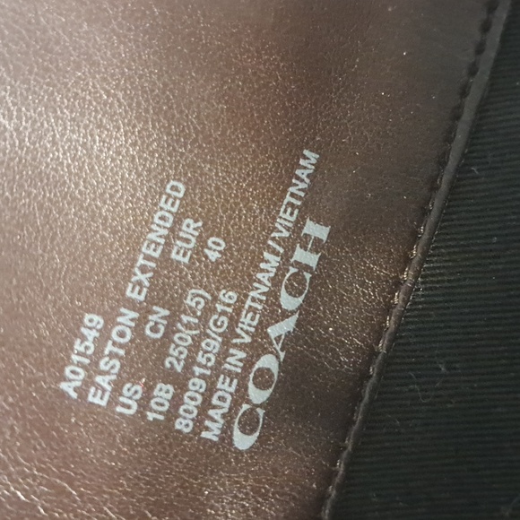 Coach Easton Extended Womens Rider Boots Size 10B - Picture 15 of 16